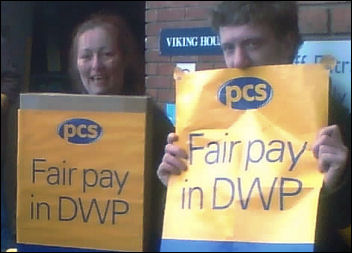 DWP members strike on 17 - 18 march 2008