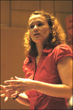 Hannah Sell, Socialist Party deputy general secretary, photo Paul Mattsson