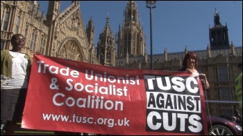 TUSC on the 28 March 2012 NUT London strike and demonstration, photo Socialist Party