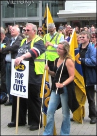 Southend PCS rally after 30 June 2011 strike, photo by DM