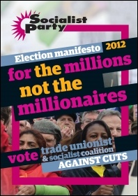 Socialist Party election manifesto 2012, photo Paul Mattsson