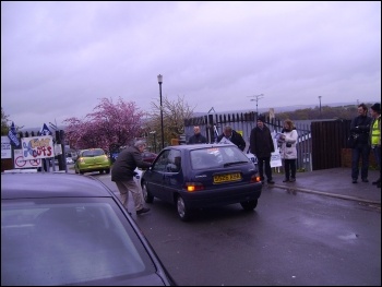 Strike at Swinton Comprehensive school in Rotherham, 27.4.12, photo by Alistair Tice Strike at Swinton Comprehensive school in Rotherham, 27.4.12, photo by Alistair Tice