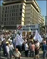 Demonstration in Greece during 48 hour general strike Demonstration in Greece during 48 hour general strike