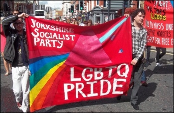 Leeds Pride, photo Leeds Socialist Party