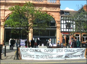 Chester Library action - 12th May 2012, photo by Anna Vickery