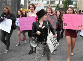 Second annual Newcastle SlutWalk , photo Elaine Brunskill