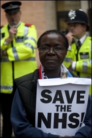 Protesting in London, May 2011, photo Paul Mattsson