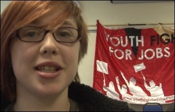 Helen Pattison, Leeds Socialist Party and Youth Fight for Jobs, photo by  Socialist Party