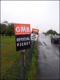 Picketing at Fords Dagenham, 18 June 2012