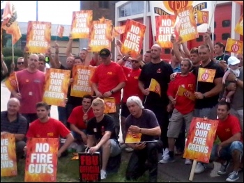 Essex FBU strike back at bullyboy management, photo by Dave Murray
