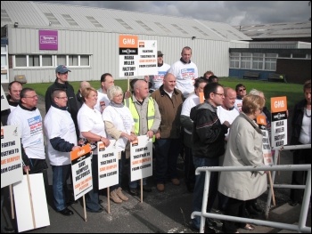 Remploy workers' national strike against closures 19 July 2012, photo by Elaine Brunskill