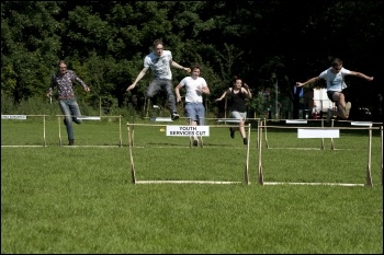 Hardship Hurdles at the YFJ Austerity Games, 23.7.12, photo by Paul Mattsson