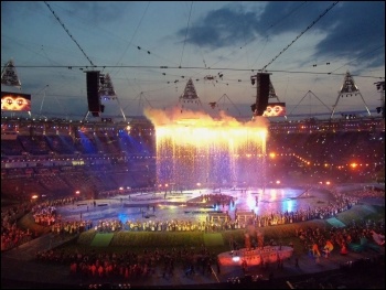 London Olympics opening ceremony, photo Alison Hill