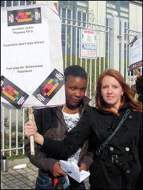Teachers on strike on 24 April 2008, photo Martin Powell-Davies