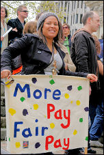 Teachers strike on 24 April 2008, photo Paul Mattsson