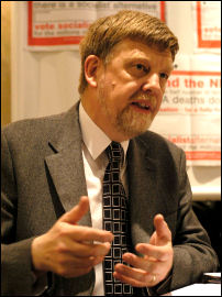 Dave Nellist, Coventry Socialist Pary councillor, photo Paul Mattsson