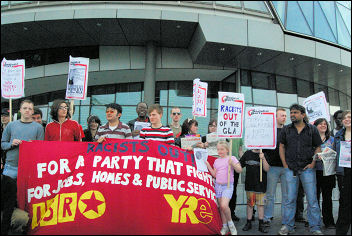 Protest against the BNP after the Greater London Assembly elections, photo Sarah Mayo