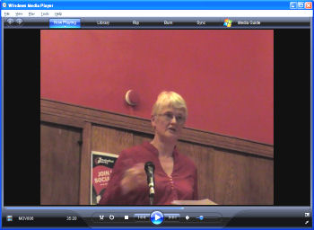 Clare Doyle, speaking on France 1968 in London May 2008