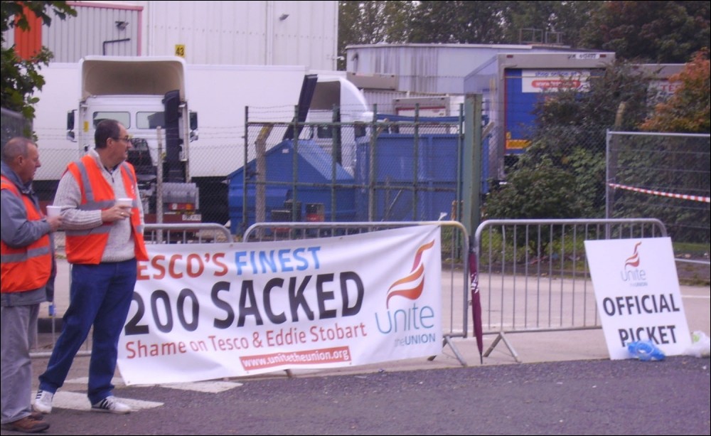 Tesco drivers strike in Doncaster against shameful treatment