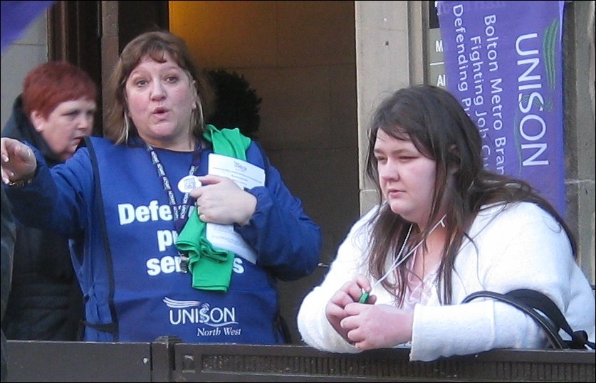 Bolton council workers denounce huge cuts Socialist Party