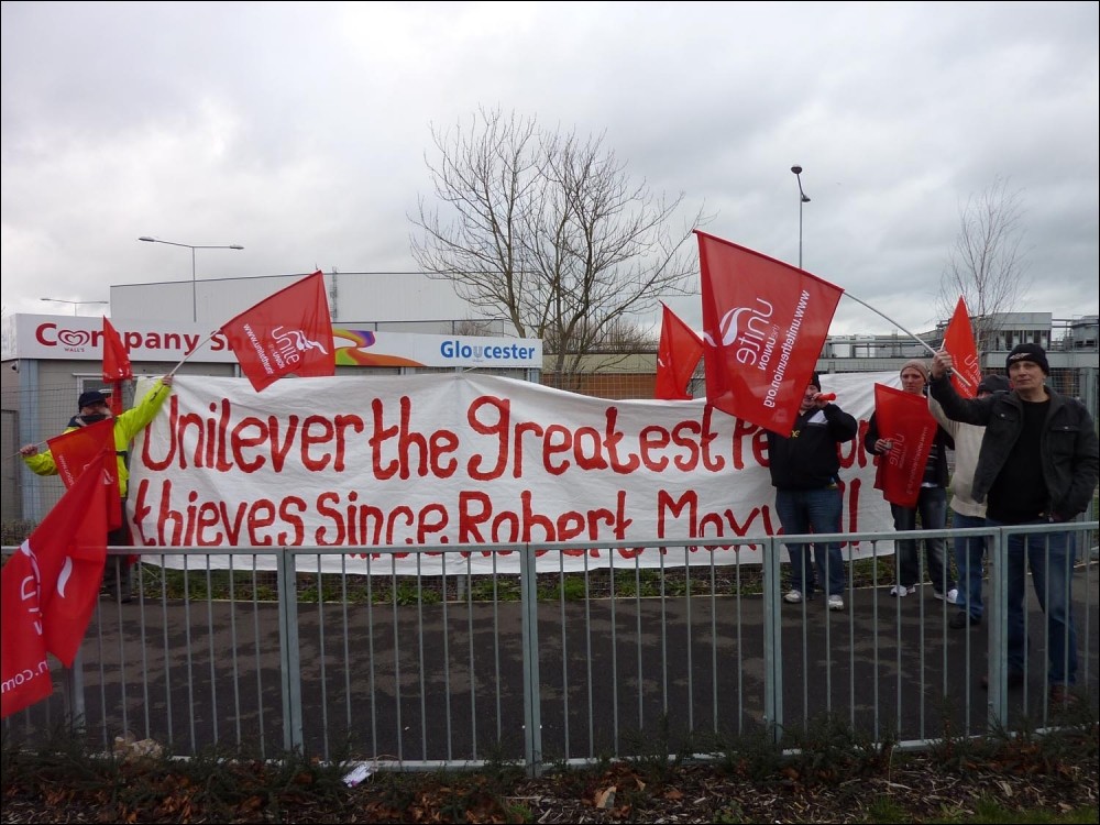 Socialist Party Unilever strikers condemn bosses' greed
