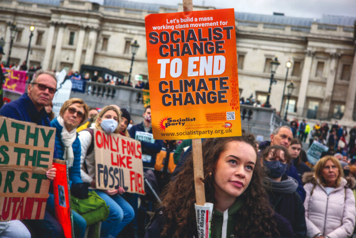 Socialist change to end climate change - photo Paul Mattsson