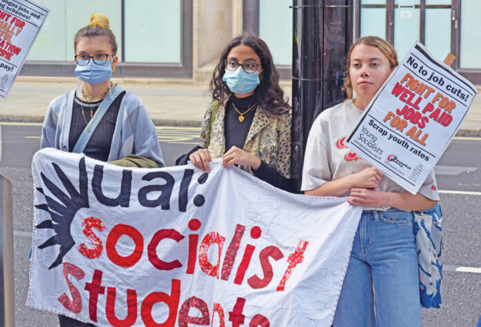 UAL students protest - Photo: Mary Finch 3-11-21