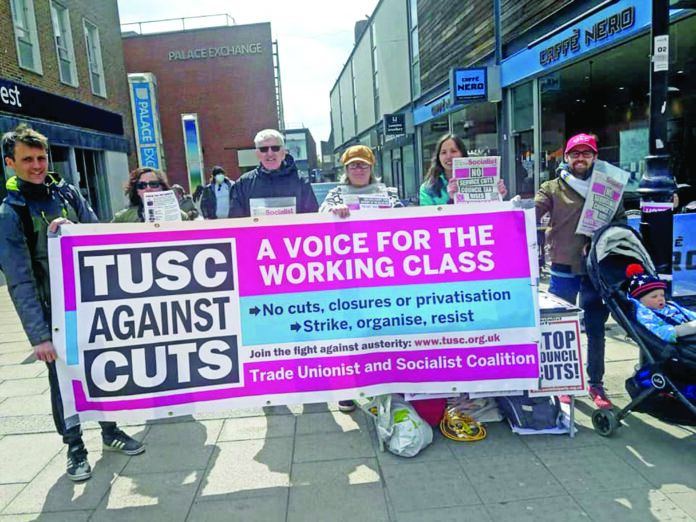 TUSC campaigning in Enfield, North London (uploaded 19/01/2022)