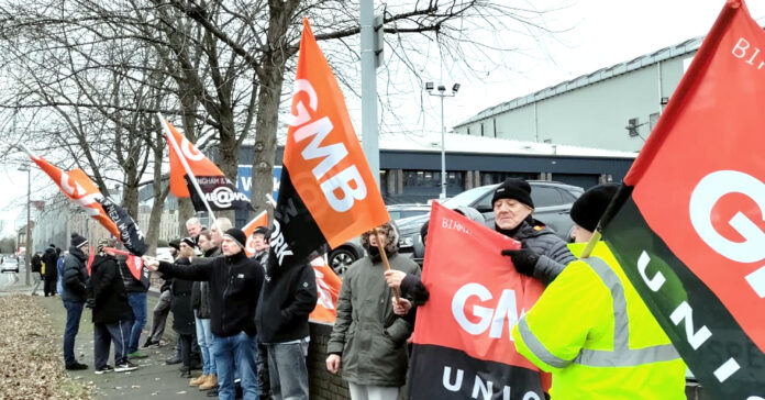 Somers Forge strikers. Photo: Wolverhampton and black country socialist party (uploaded 19/01/2022)