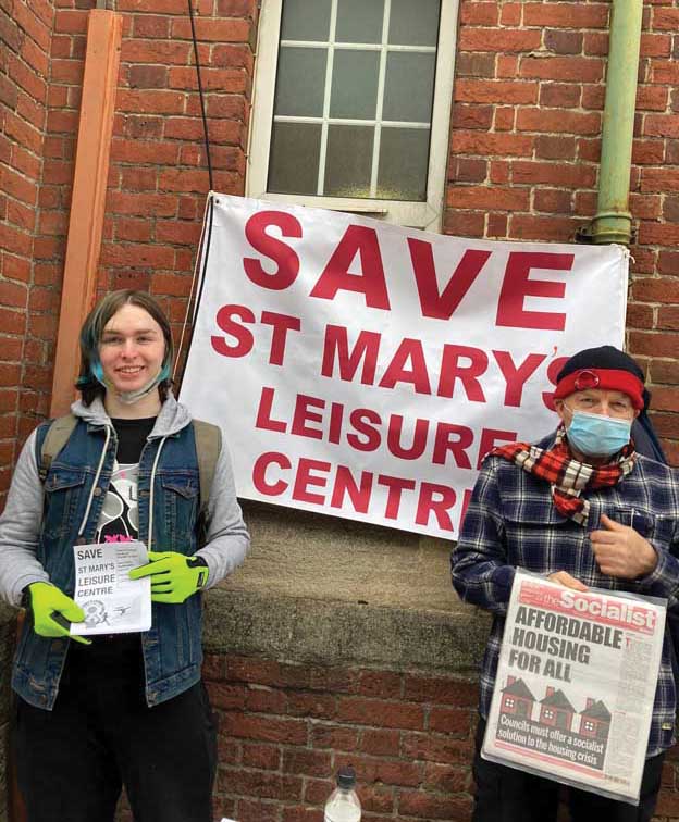 Save St Mary's Leisure Centre. Photo Nick Chaffey