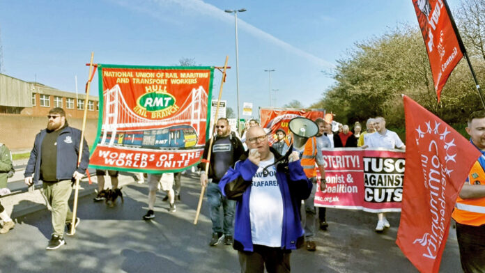 Hull P&O protest. Photo: SP yorkshire