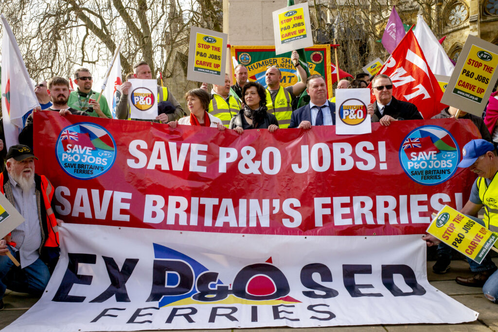 RMT P&O protest Photo Paul Mattsson