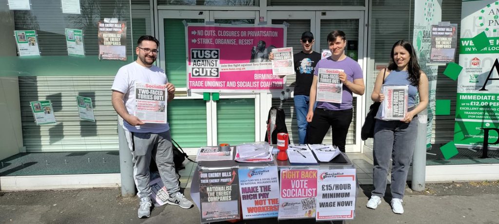 Campaigning in Erdington. Photo: Birmingham TUSC