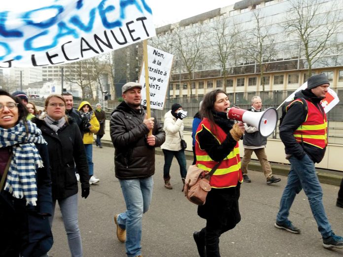 Protests in Le Harve, Photo: Gauche Revolutionnaire