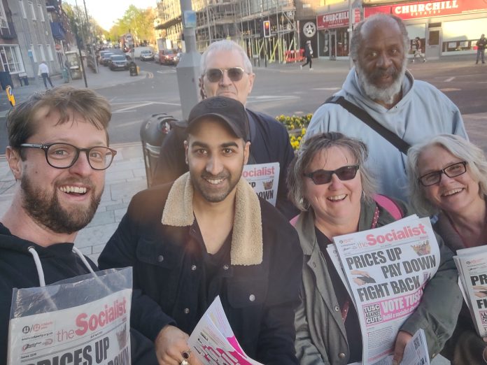 Campaigning in Waltham Forest, east London - photo James Ivens