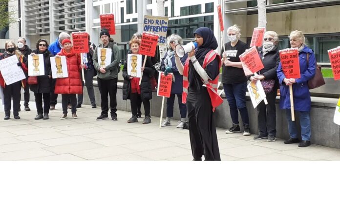 SHAC protest 9 April. Photo: SHAC
