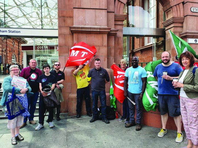 East Midlands Trains strike in 2021. Photo: Notts SP