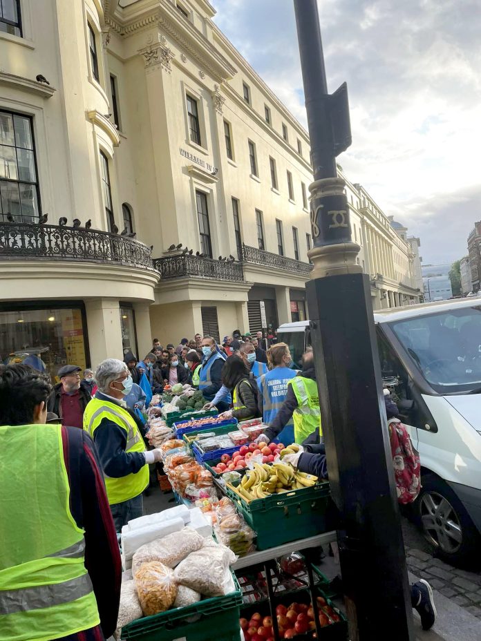 Foodbank in London May 2022 Tony Saunois