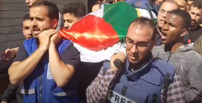 Funeral of Palestinian journalist Shireen Abu Akleh. Photo: Alwatan_live/CC