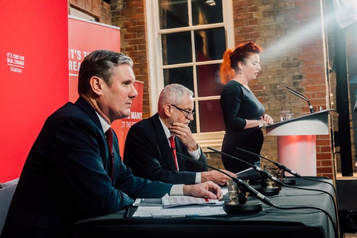 Keir Starmer photo Jeremy Corbyn. Photo: RWENDLAND/CC