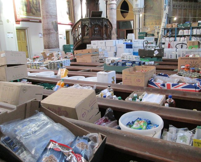 Foodbank. Photo: Betty Longbottom / St Mary's Catholic Church - East Parade - Food Bank / CC BY-SA 2.0 Foodbank. Photo: Betty Longbottom / St Mary's Catholic Church - East Parade - Food Bank / CC BY-SA 2.0