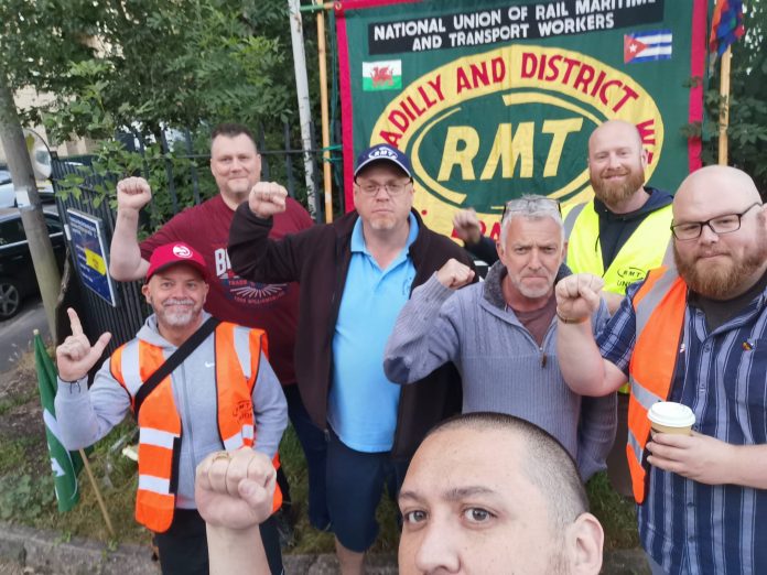 Acton, RMT strike 21.6.22