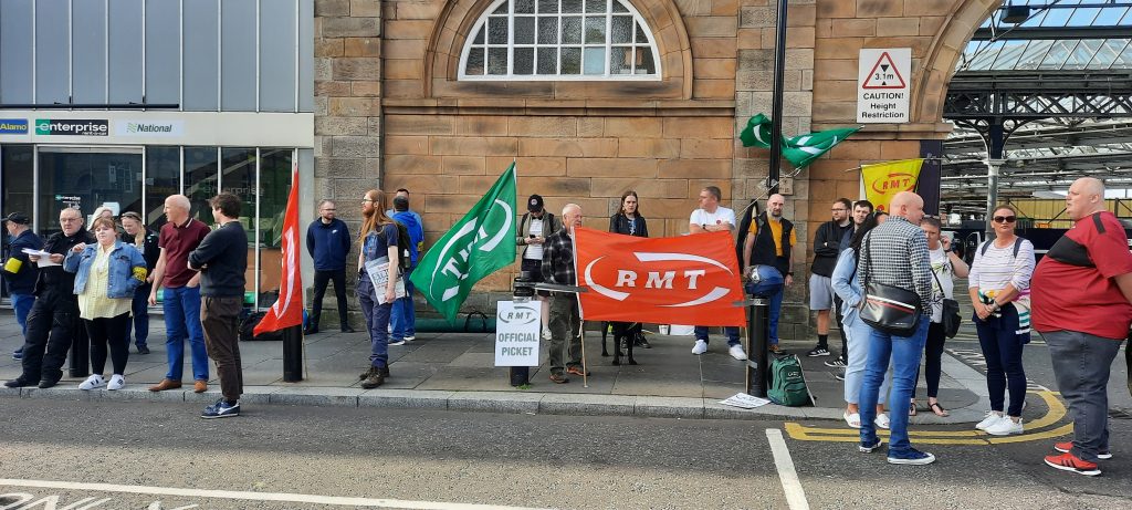 Newcastle, RMT strike 21.6.22