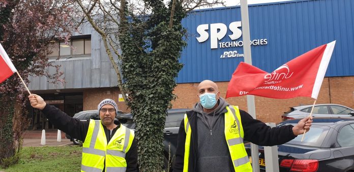 SPS workers on strike in 2021 - photo Steve Score