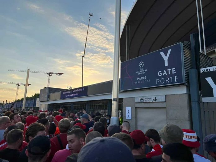 Gate Y closed at the Stade de France as Liverppol attempt to enter - photo TIA/CC
