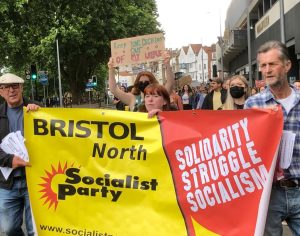 Socialist Party members marching in Bristol 3 July. Photo: Mike Luff Socialist Party members marching in Bristol 3 July. Photo: Mike Luff