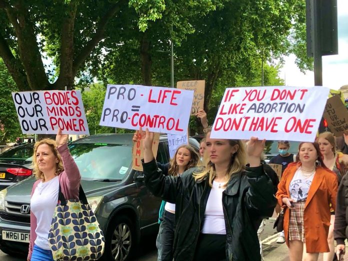 Marching in Bristol 6 July 2022. Photo: Mike Luff Marching in Bristol 6 July 2022. Photo: Mike Luff