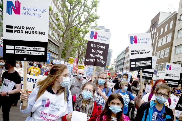 NHS pay rise protest Photo Paul Mattsson