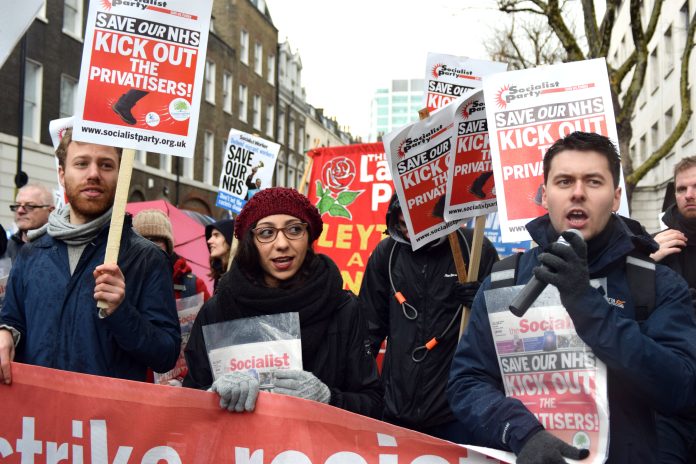 NHS privatisation. Photo: Mary Finch