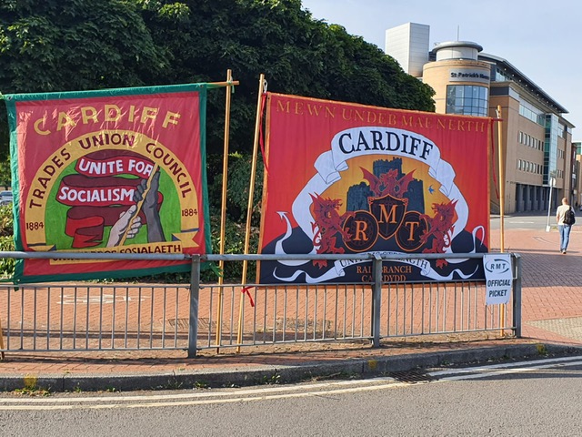 RMT strike, Cardiff, 27.7.22